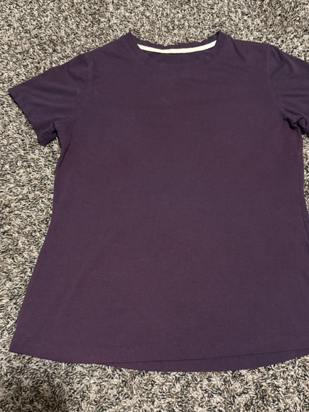 Women’s Crewneck Short Sleeve Tee - Deep Purple